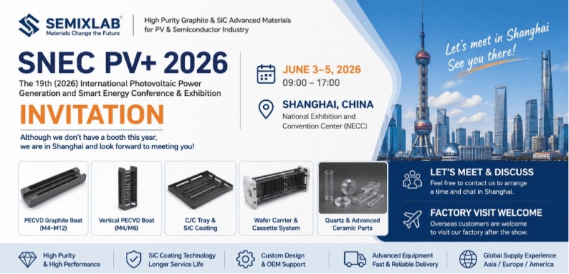 Semixlab عمیقاً در نمایشگاه فتوولتائیک SNEC 2026 مشارکت دارد